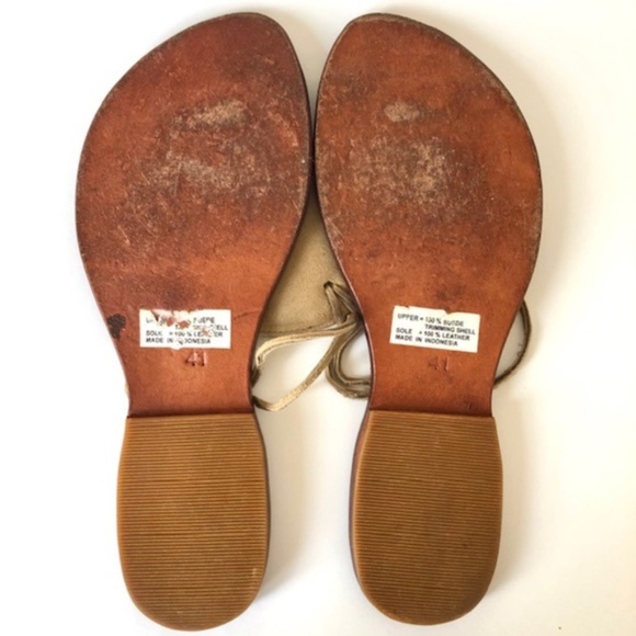 Balamani Shell, Suede and Leather Sandals - Picture 4 of 6